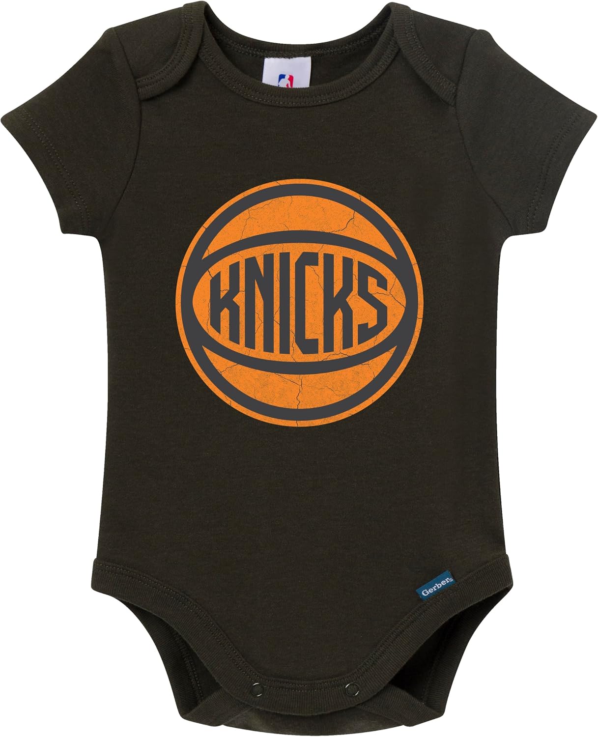 Gerber unisex-baby NBA Team 2 Pack Short Sleeve Onesie Bodysuits