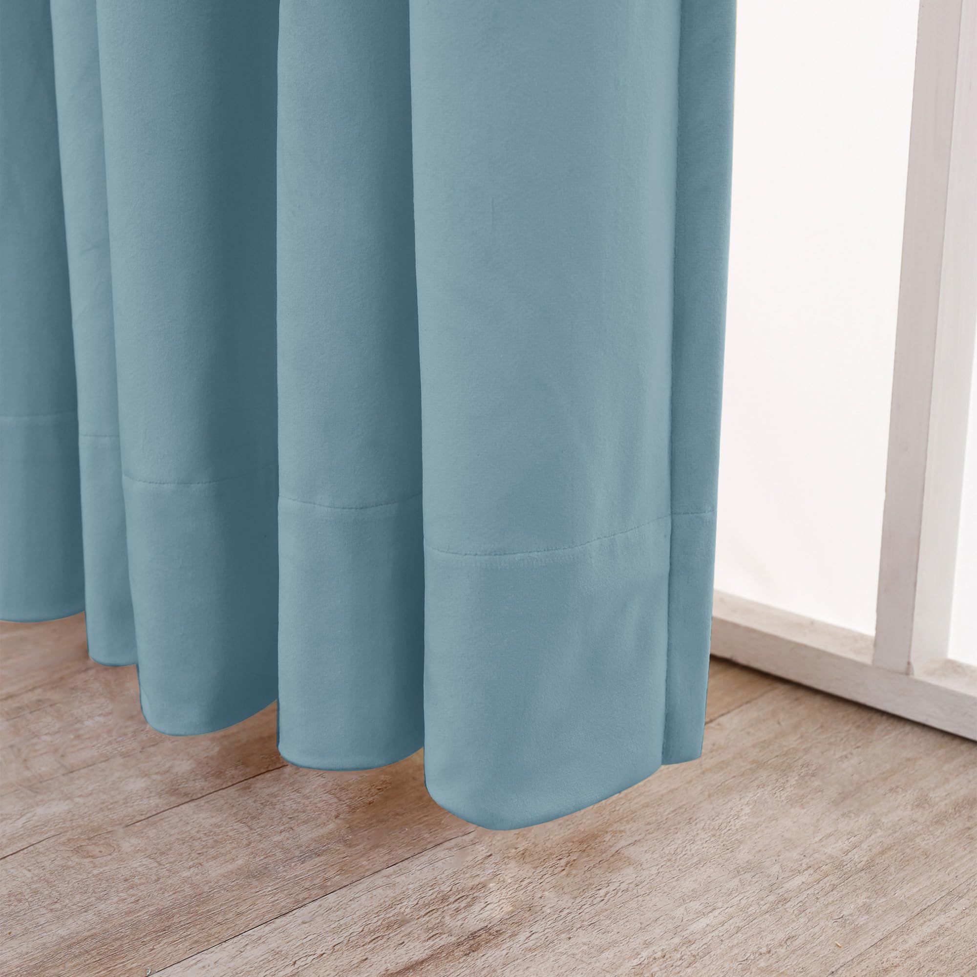 40x92 Sky Be Pinch plisowane ains termiczne izolowane zasłony zaciemniające do salonu sypialni i drzwi przesuwnych 1 panel z Hoo