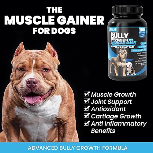 Miniatura 2 de Ganador de peso para perros  Suplemento para el crecimiento muscular de 100 unidades  Suplemento de crecimiento muscular para perros, cachorros y