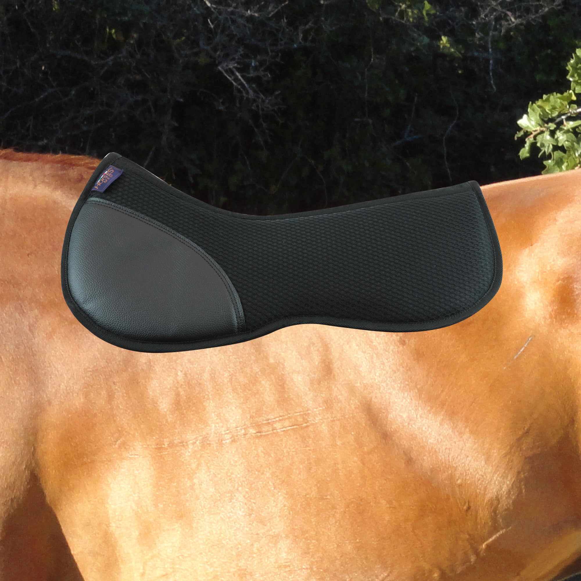 Horses Media silla de montar Memory y Mesh transpirable, medio sillín suave y resistente