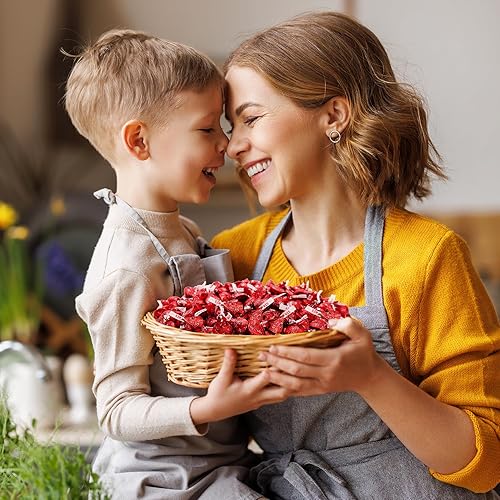 Miniatura 7 de CrazyOutlet HERSHEY'S KISSES - Caramelo de fresa extra cremoso con chocolate con leche, envoltura de papel de aluminio rojo, 2 libras