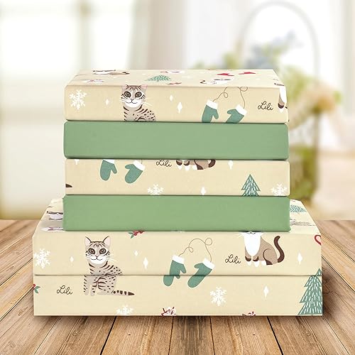 Miniatura 2 de Elegant Comfort Sábanas suaves de lujo con patrón navideño 1500 microfibra de calidad hotelera de alta calidad, suavidad, resistente a las arrugas y