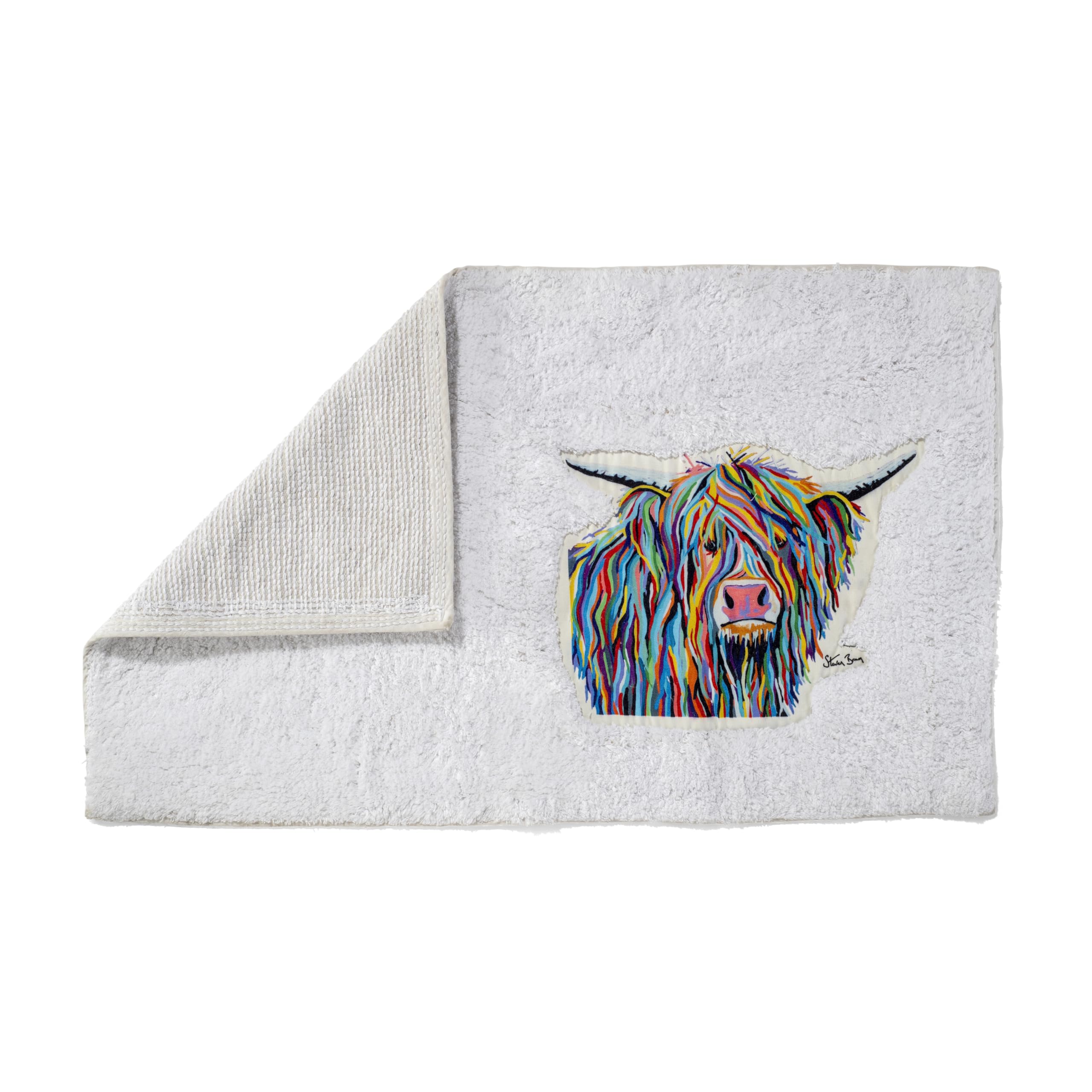 Croydex Art by Steven Brown Angus McCoo Badteppich, rutschfeste Unterseite, Applikation