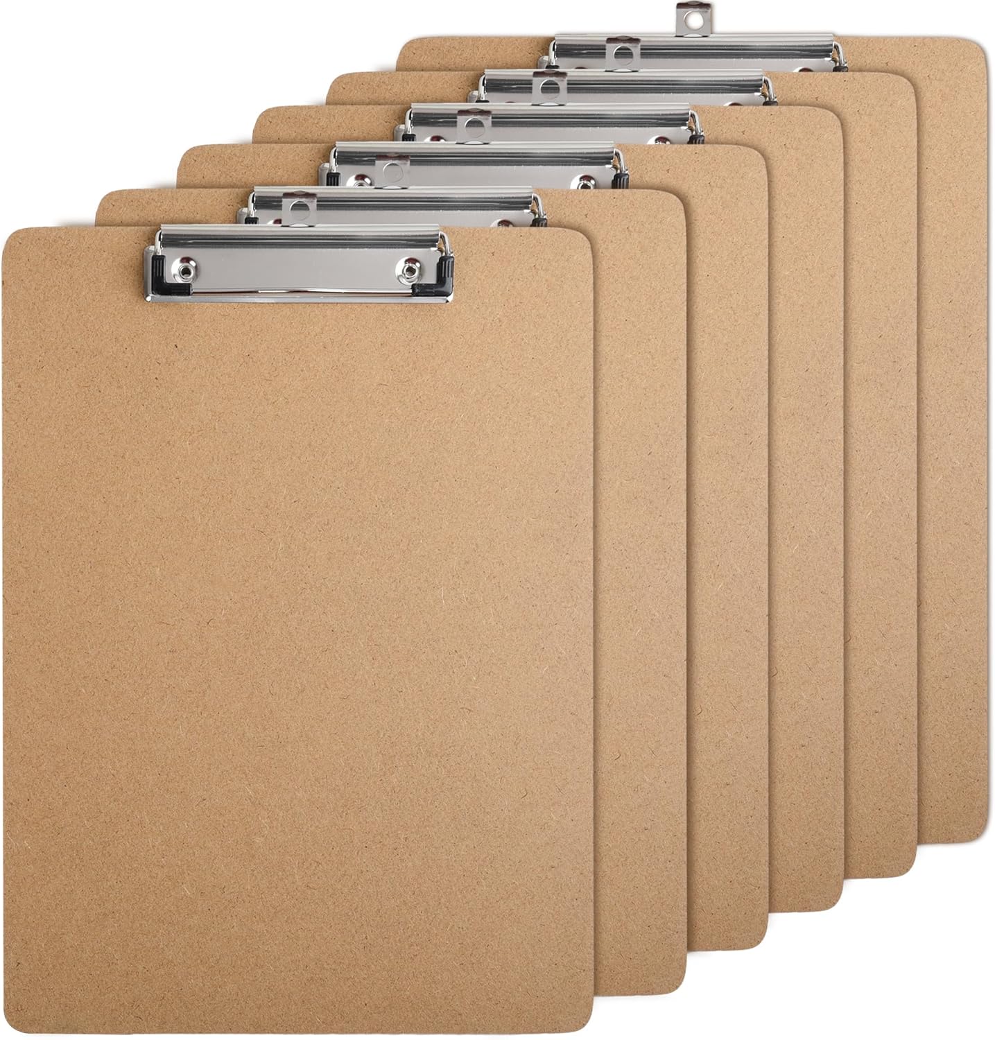 Uzant Clipboards 6 Pack Letter Size 9" x 12.5" Clipboards Bulk, A4 Clip Boards Pack