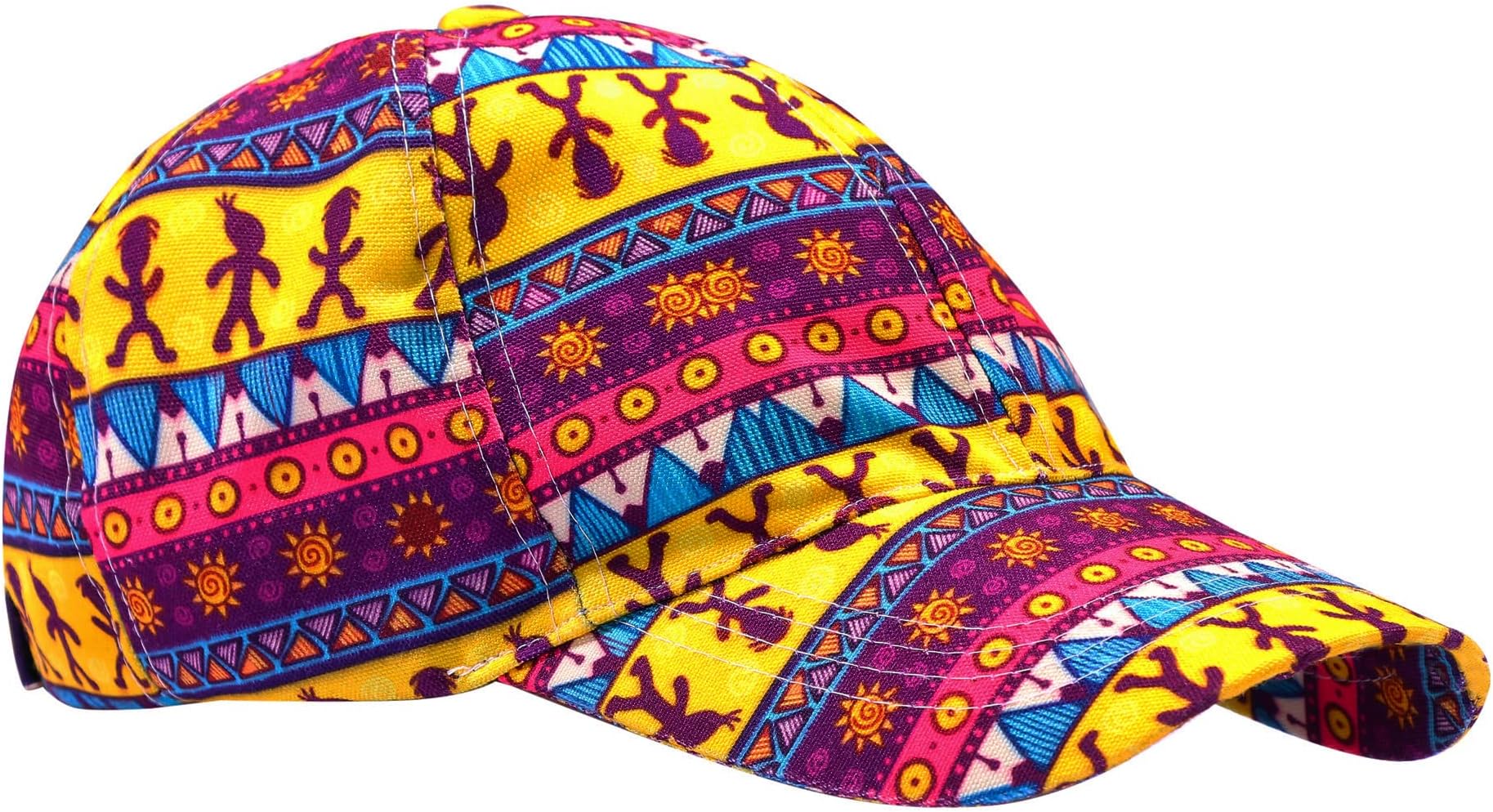 KnotyyCap for Men Women Sports Cap Baseball Cap Hip Hop Snapback Cap Cricket Caps Topi with Adjustable Strap Printed Polyester Canvas Caps. Multi Design Cap. Multicolour, Multicolour, One Size