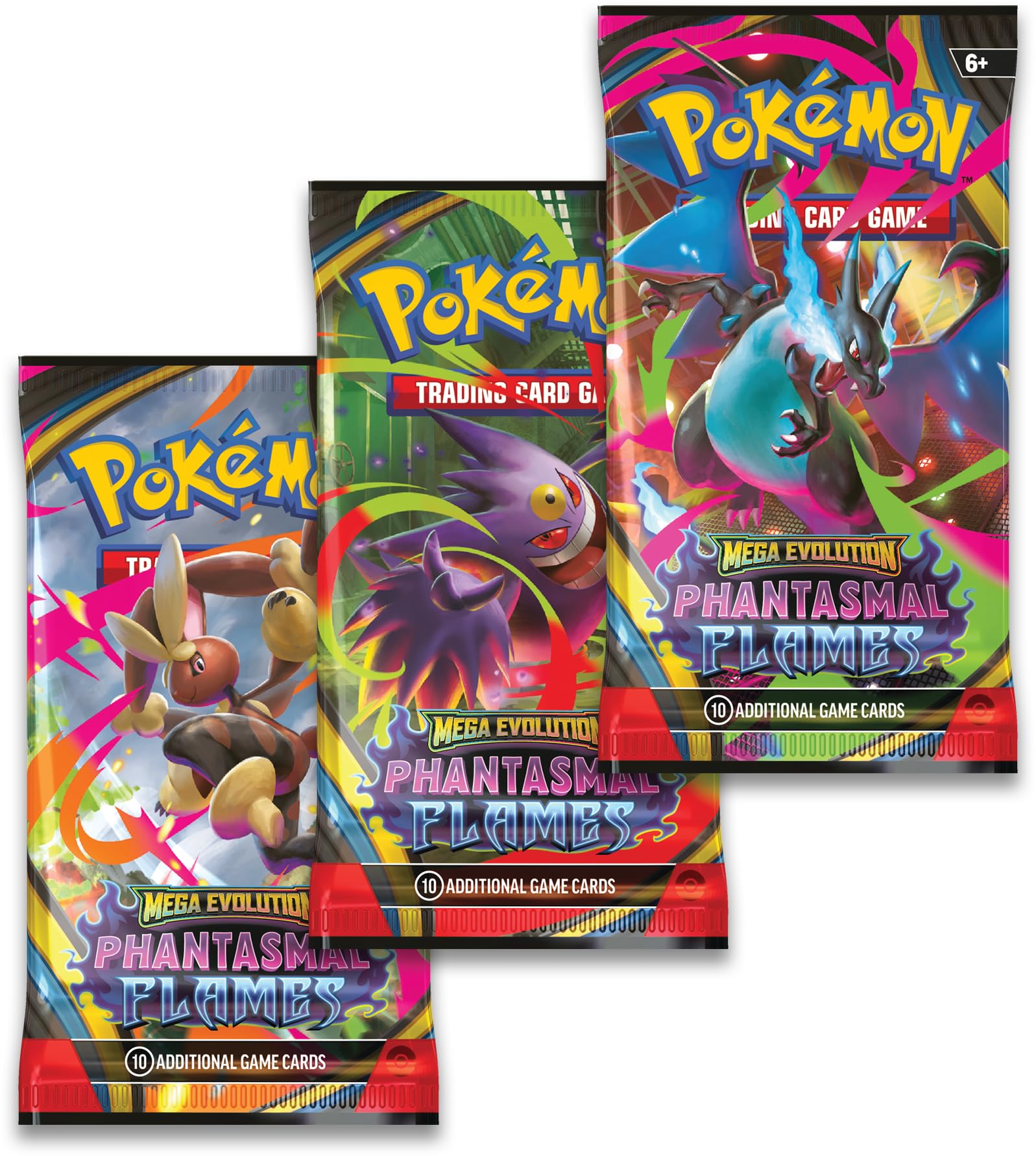 海外版POKÉMON MEGA EVOLUTION PHANTASMAL FLE POKEMON MEGA EVOLUTION - PHANTASMAL FLAMES - SLEEVED BOOSTER
