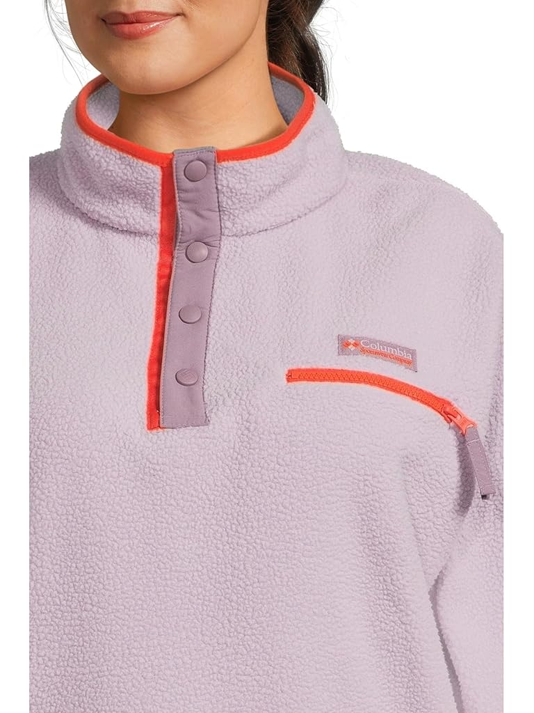 Purple Columbia Helvetia™ II Cropped Half Snap Fleece