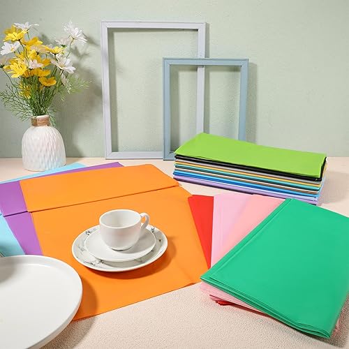 Miniatura 7 de Preboun 40 manteles de plástico desechables a granel de 54 x 108 pulgadas, manteles rectangulares de plástico surtidos para fiestas temáticas,