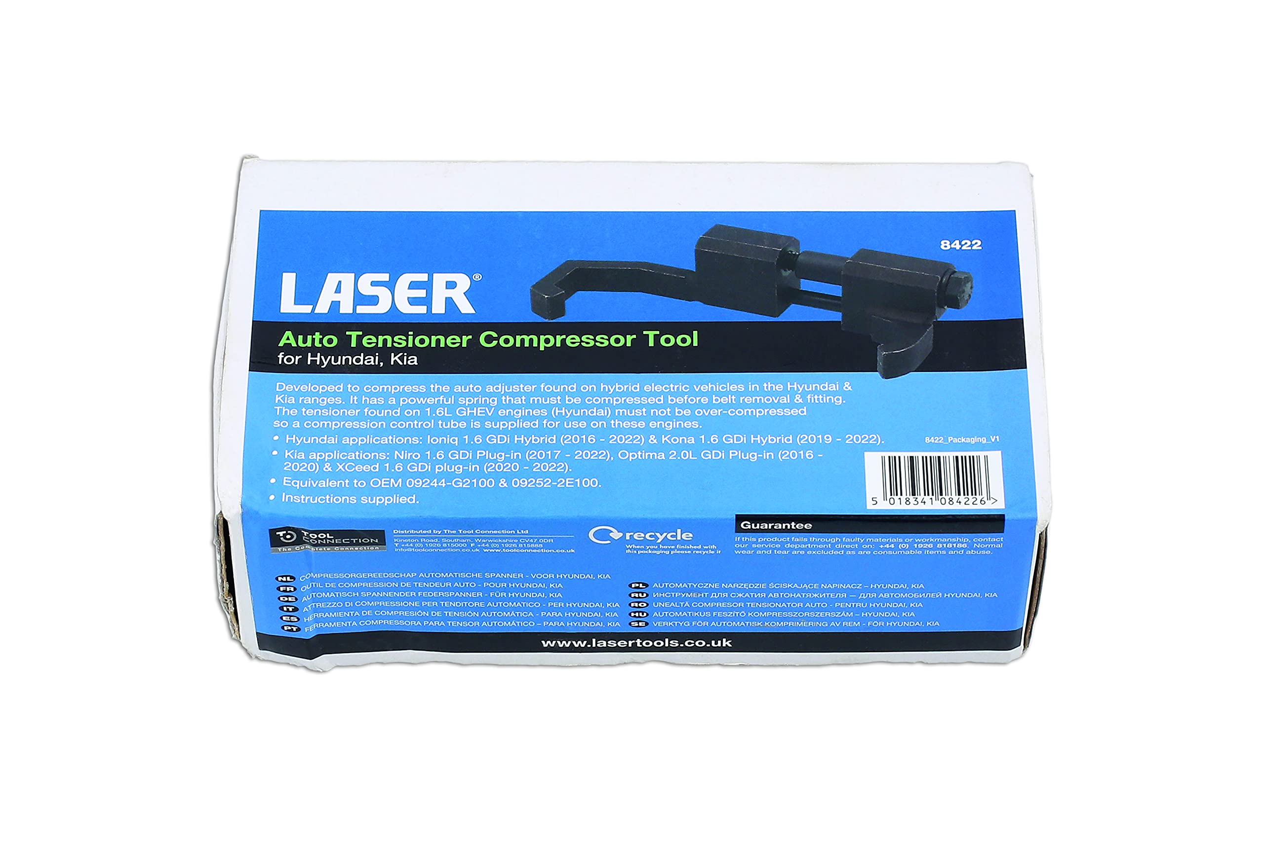 Laser 8422 Auto Tensioner Compressor Tool - for Hyundai, Kia
