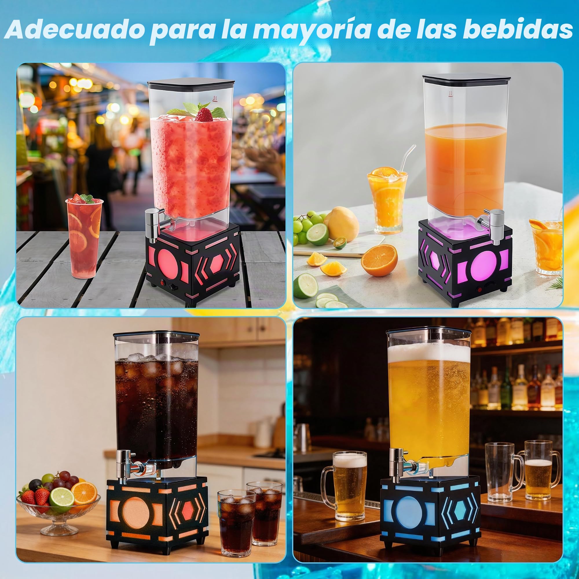 Columna de cerveza de 3 L, dispensador de torre de cerveza