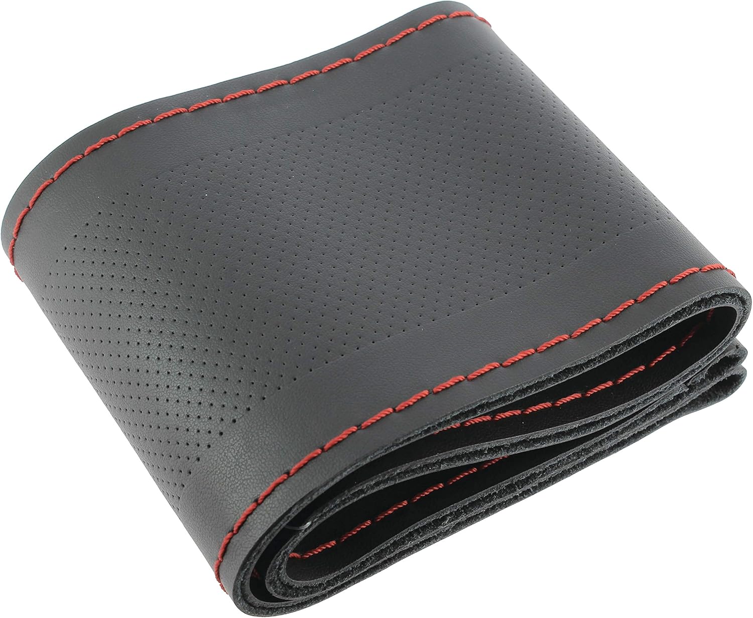 SUMEX 2505WBR Non-Synthetic Real Leather Cover/Cover with Needle and Black Thread for Sewing and Adjusting The Steering Wheel of Your car.