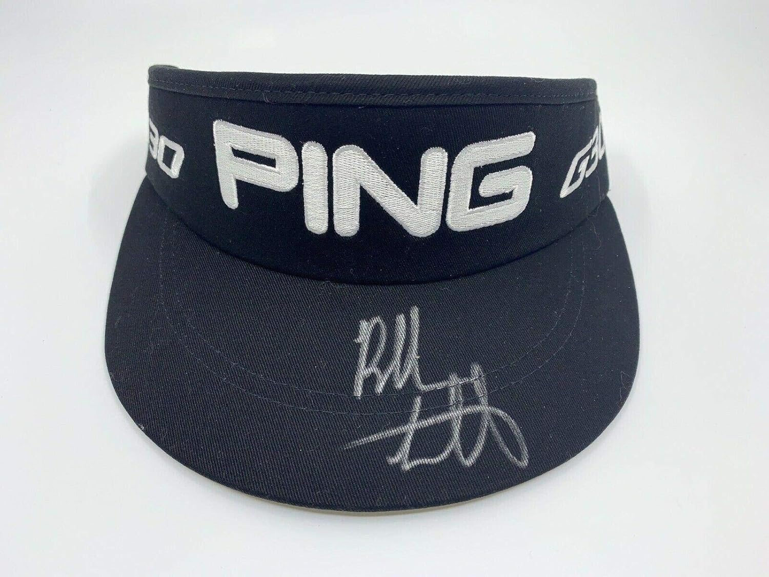 Bubba Watson signed Ping G30 Visor 2x Masters Champ autographed PSA