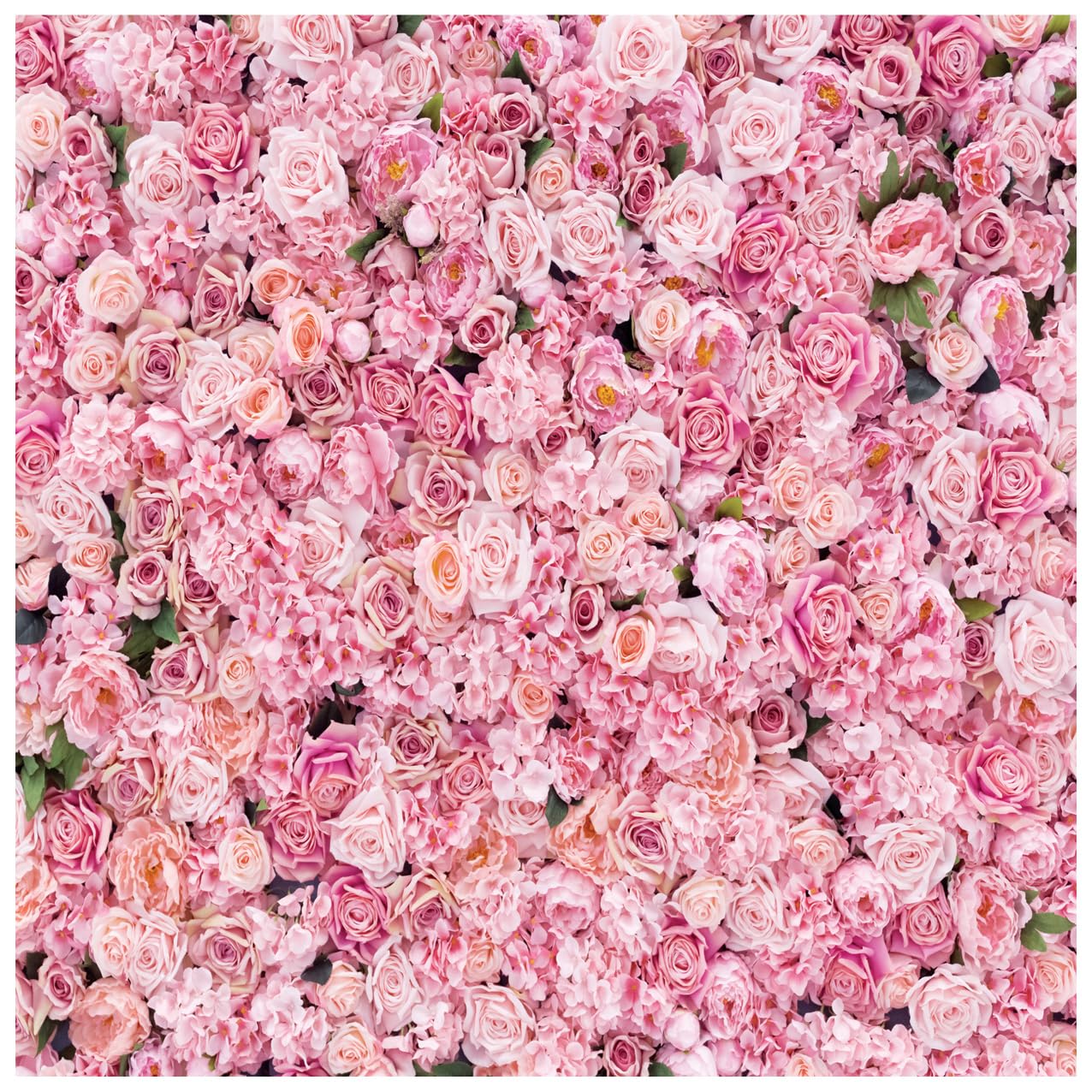 WOLADA Flower Wall Backdrop Pink Rose Floral Photography Backdrop Ideal for Wedding Valentine's Day Girl's Party Portrait Photo Shoots Bridal Showers