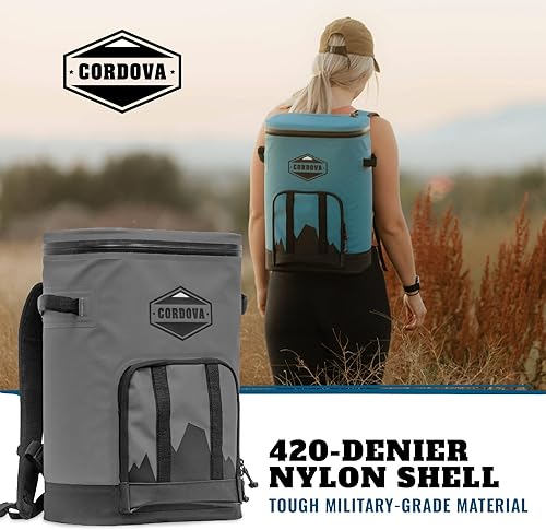 Miniatura 5 de Cordova Outdoors Mochila Backcountry Class con enfriador suave, bolsa térmica aislada, con aislamiento de espuma, duradera, protección UV