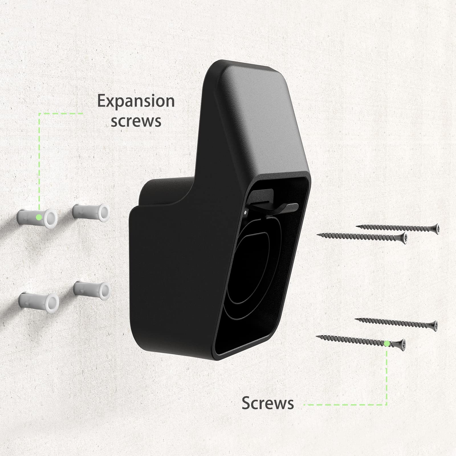 Teskee Wallbox Type 2 Plug Wall Mount EV Charging Cable Holder/Organizer EV Charging Station Type 2 Female Connector Holder Including Mounting Kit Teskee Wallbox Type 2 Plug Wall Mount EV Charging Cable Holder/Organizer EV Charging Station Type 2 Female Connector Holder Including Mounting Kit