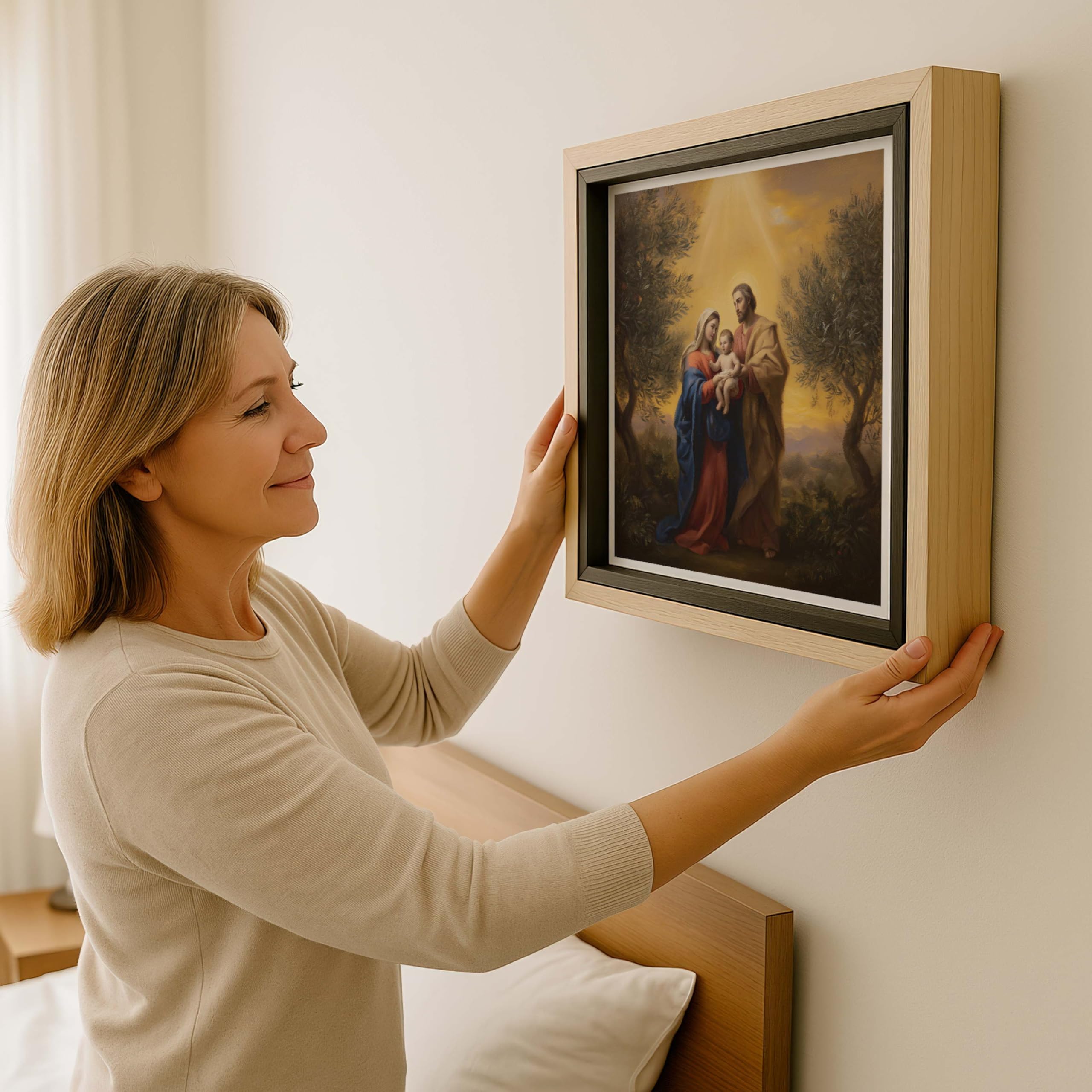 Quadro Moderno Sacre Famiglia - Stampa su Tela