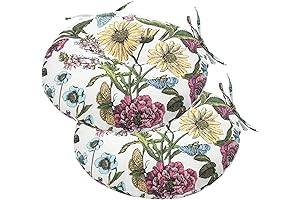 Tufted Circular Patio Cushion for Outdoor and Kitchen Furniture