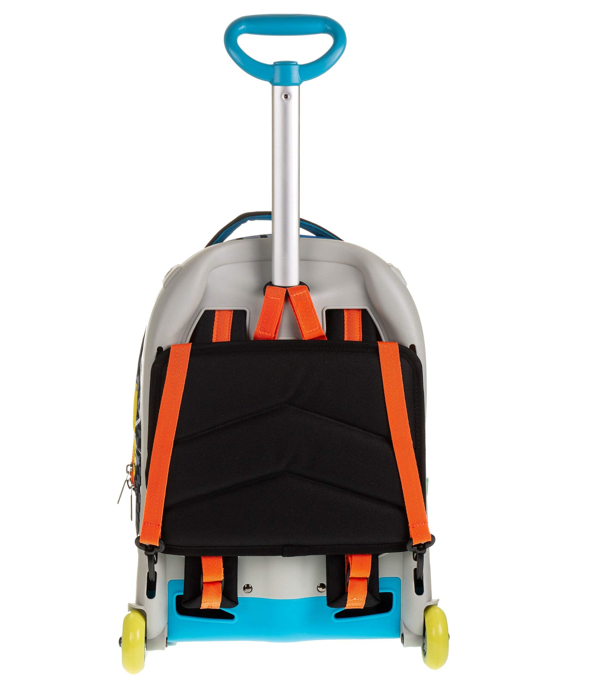 TROLLEY JACK JUNIOR - SJ BOY - Blu Arancio - 28 LT SGANCIABILE e LAVABILE - Scuola e viaggio