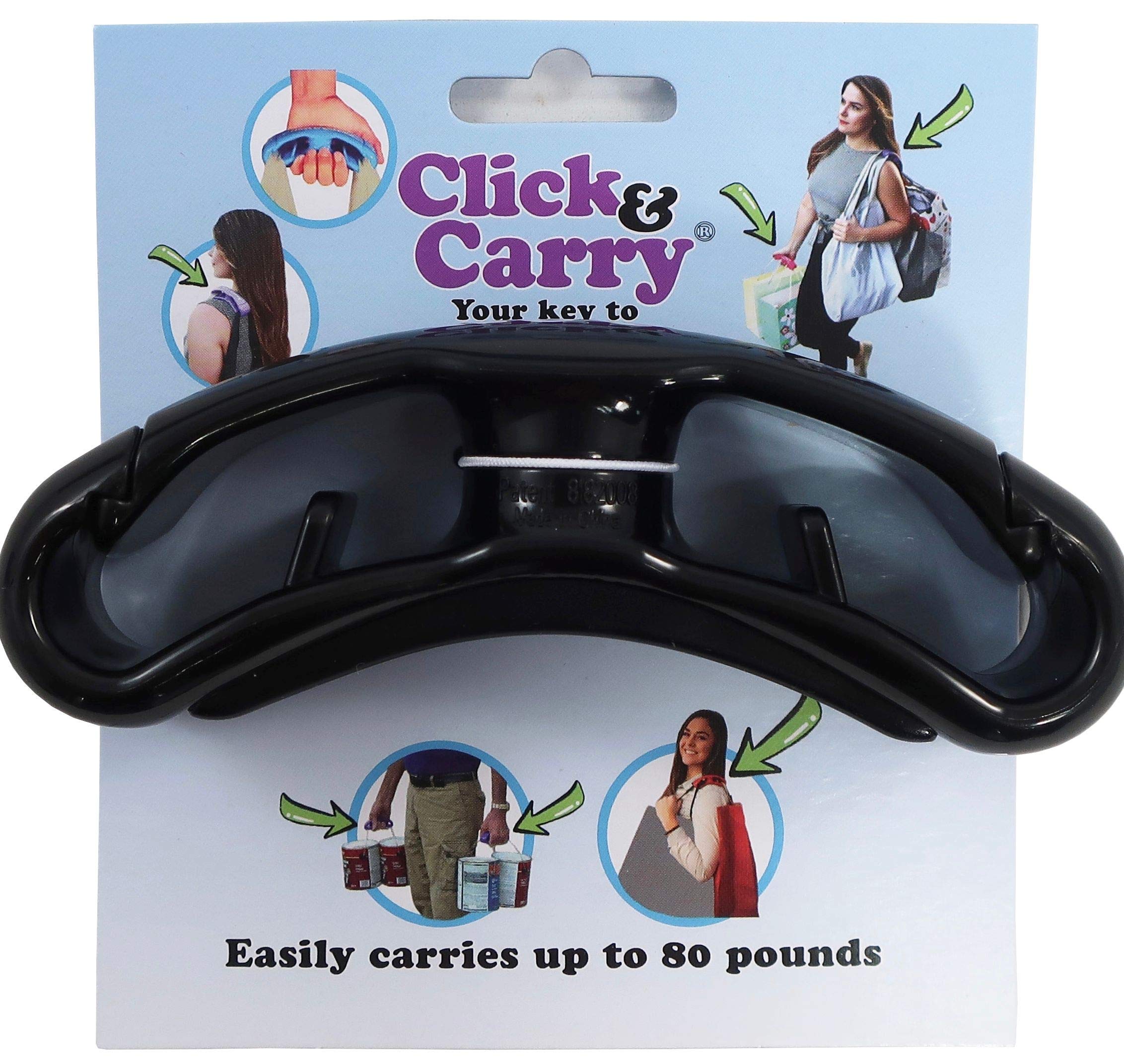 Buy Click & Carry Grocery Bag Carrier with Soft Cushion Grip. Use as a