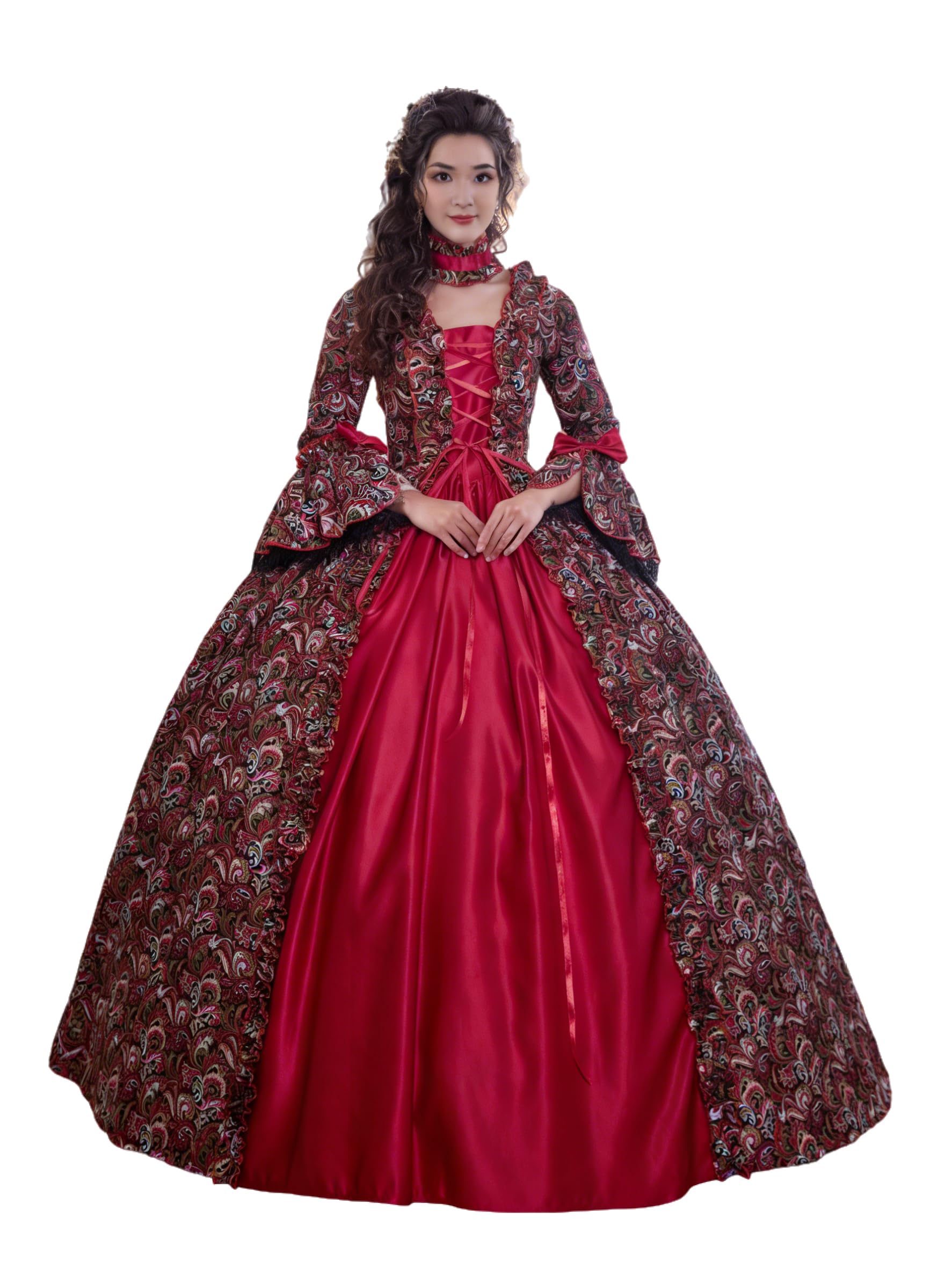 CountryWomen Womens Victorian Vintage Rococo Ball Gown Masquerade Dress