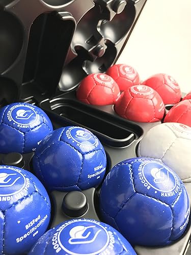 Miniatura 2 de Handi Life Sport  Juego de boccia de brillo superior  13 bolas de boccia cosidas a mano  bolas de dureza media  deportes adaptativos