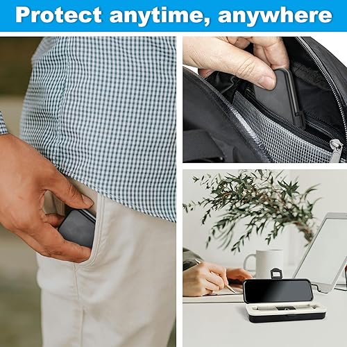 Miniatura 6 de iGuerburn KardiaMobile - Funda rígida solo para KardiaMobile 6L6L Max, funda de electrocardiograma personal de 6 plomo, segura de transportar y