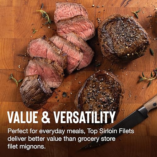 Miniatura 9 de Omaha Steaks Relleno para congelador, listo para regalo o abastecimiento, 25 artículos, 20 platos principales: 4 solomillos con corte de carnicero