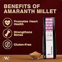 TWF Unpolished Amaranth Whole Millet | 1kg | Hulled | Rajgira | Ramdana Seeds | Naturally Gluten-Free Supergrain | Calcium-Rich & Cholesterol-Free | Easy to Cook | Ideal for Fasting, Soups, Laddoos, Chapati & Salads gallery image