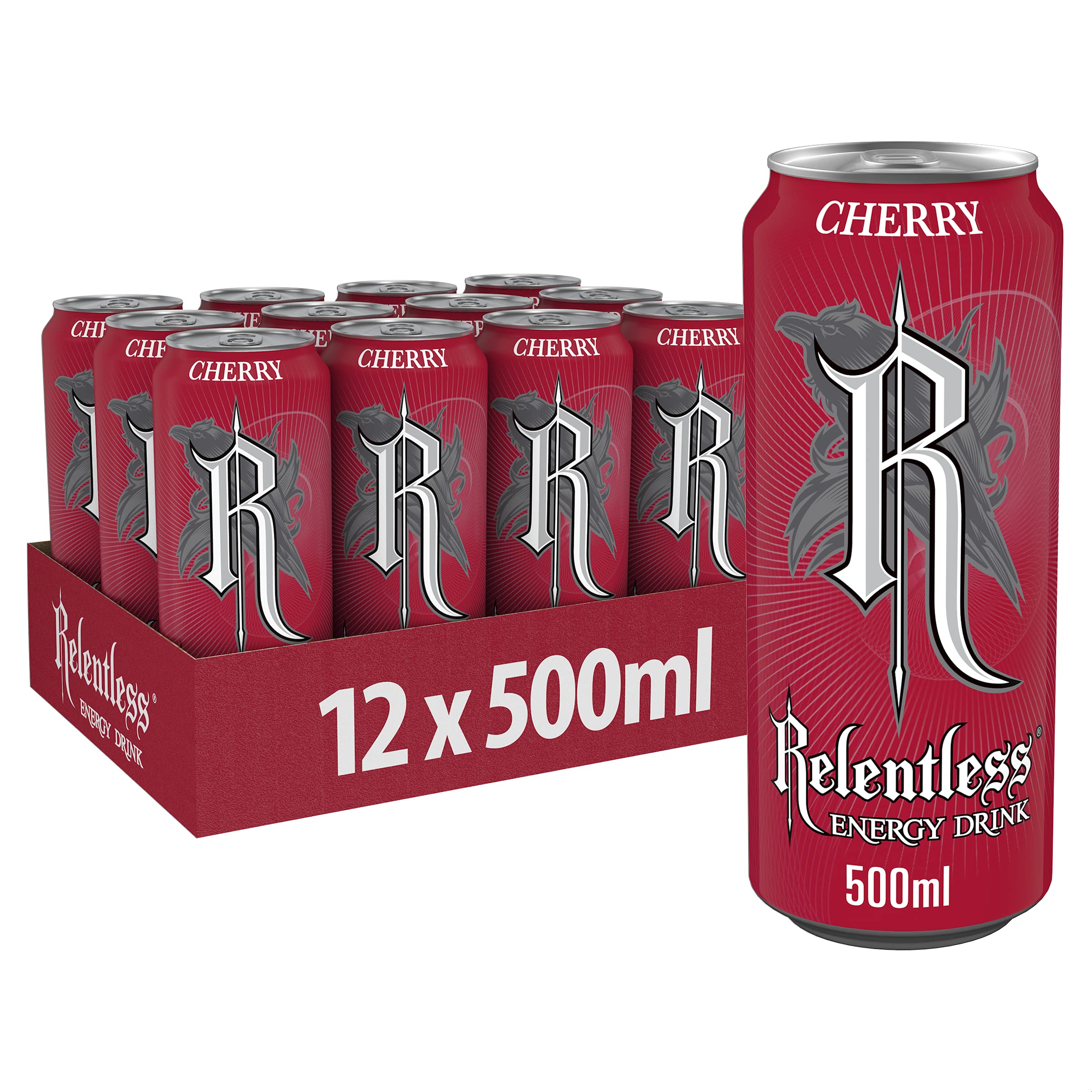 Relentless Origin Energy Drink - 500ml (Pack Of 12) | Boost Your Energy