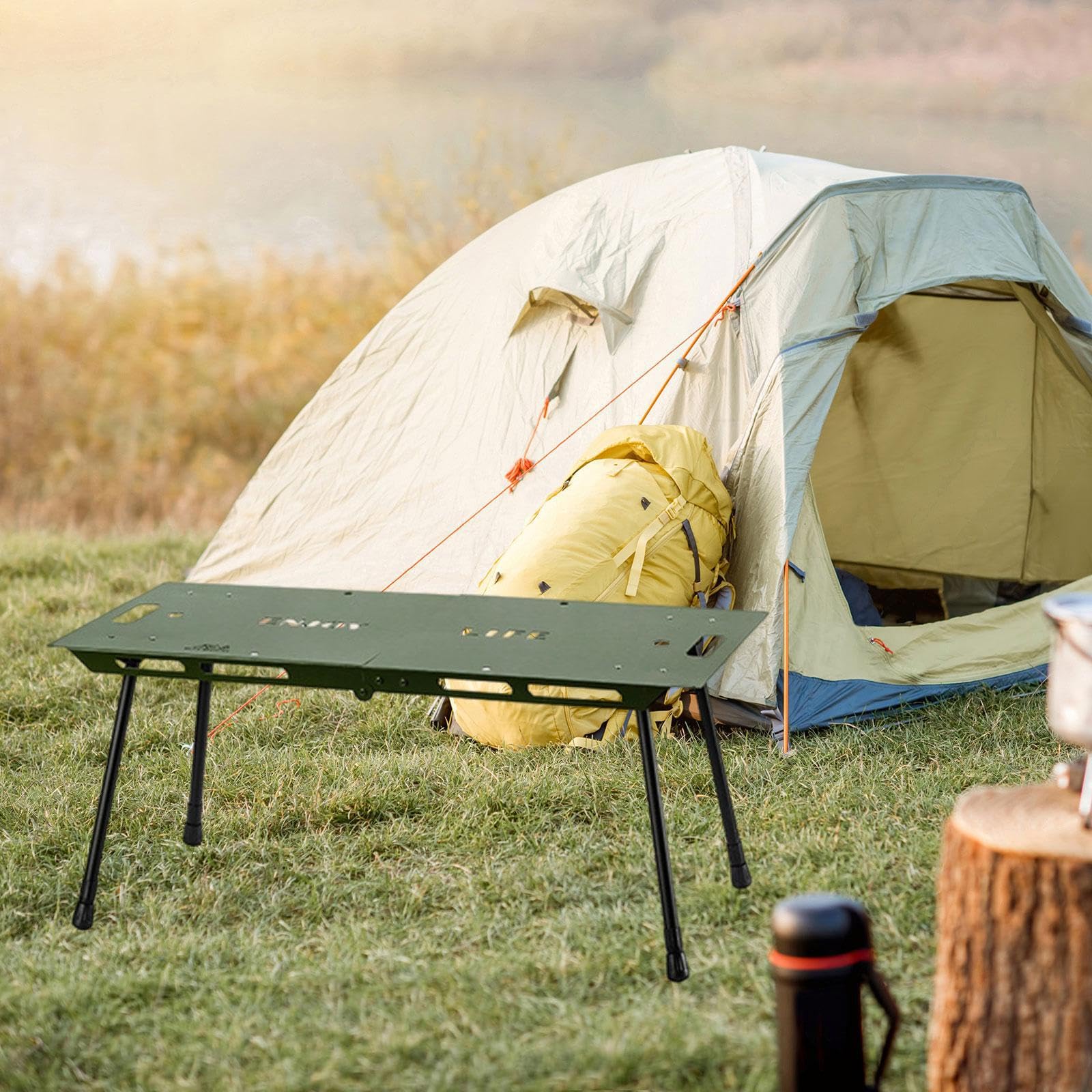 Tavolo da picnic portatile facile da installare, in lega di