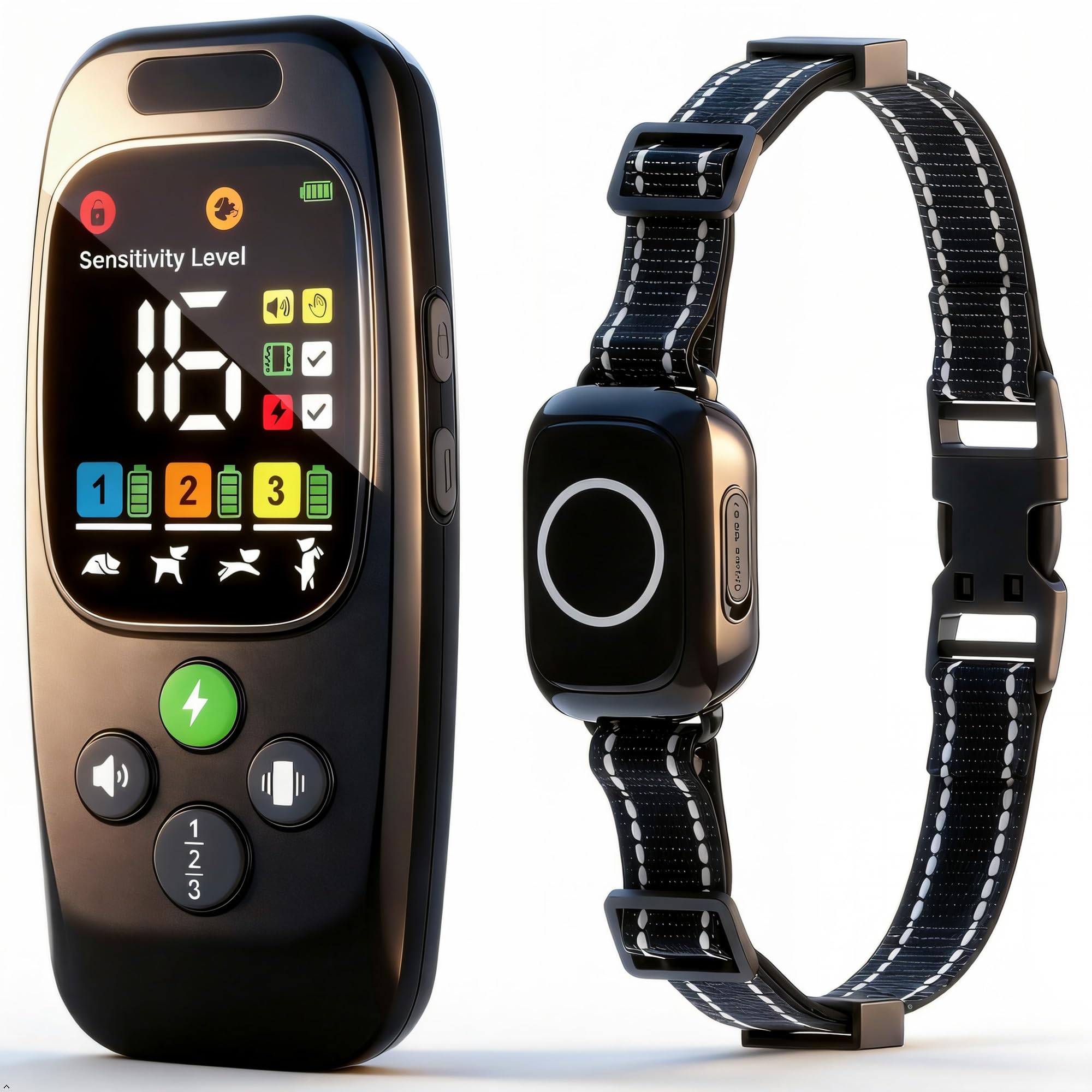 Photo 1 of TOVISKY 3-in-1 Dog Training Collar with Remote,Shock Collar for Dogs