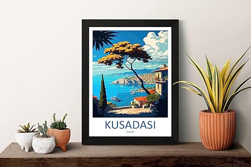Miniatura 2 de Kuadas Travel Print Wall Art Kuadas - Decoración para el hogar, decoración del hogar, amantes del arte de pavo, amantes del arte de Turquía, Kuadas,