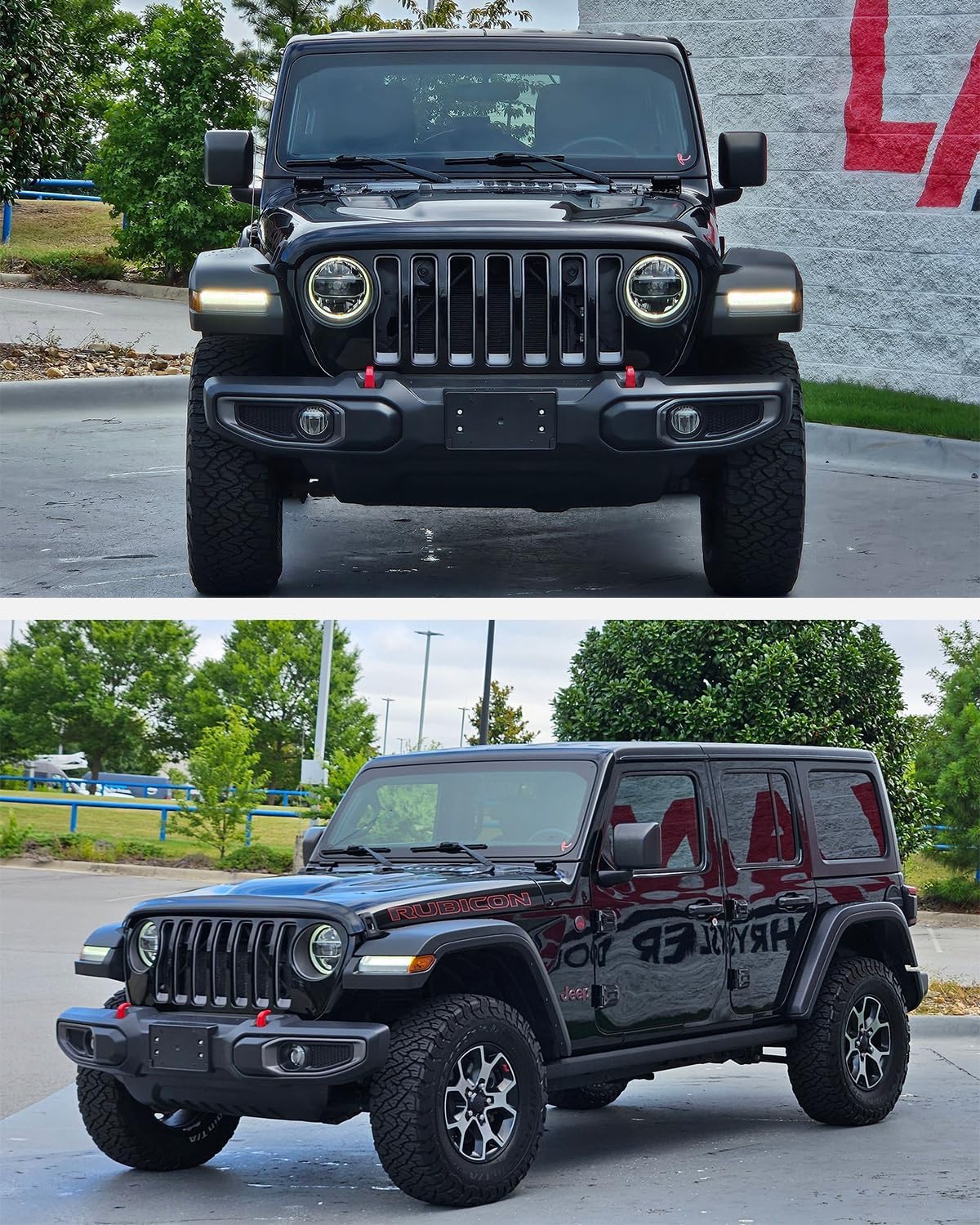 Front License Plate Frame for Jeep Wrangler JL JLU Gladiator JT 2018-2026 (for Plastic Bumper ONLY) Front Bumper License Plate Holder Mounting Bracket Cover Replace# 68293738AA CH1068167
