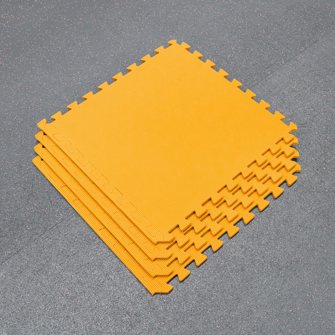METIS Interlocking Floor Gym Mats โ 60cmยฒ Tiles โ EVA Foam Padding (Orange, Pack of 8)