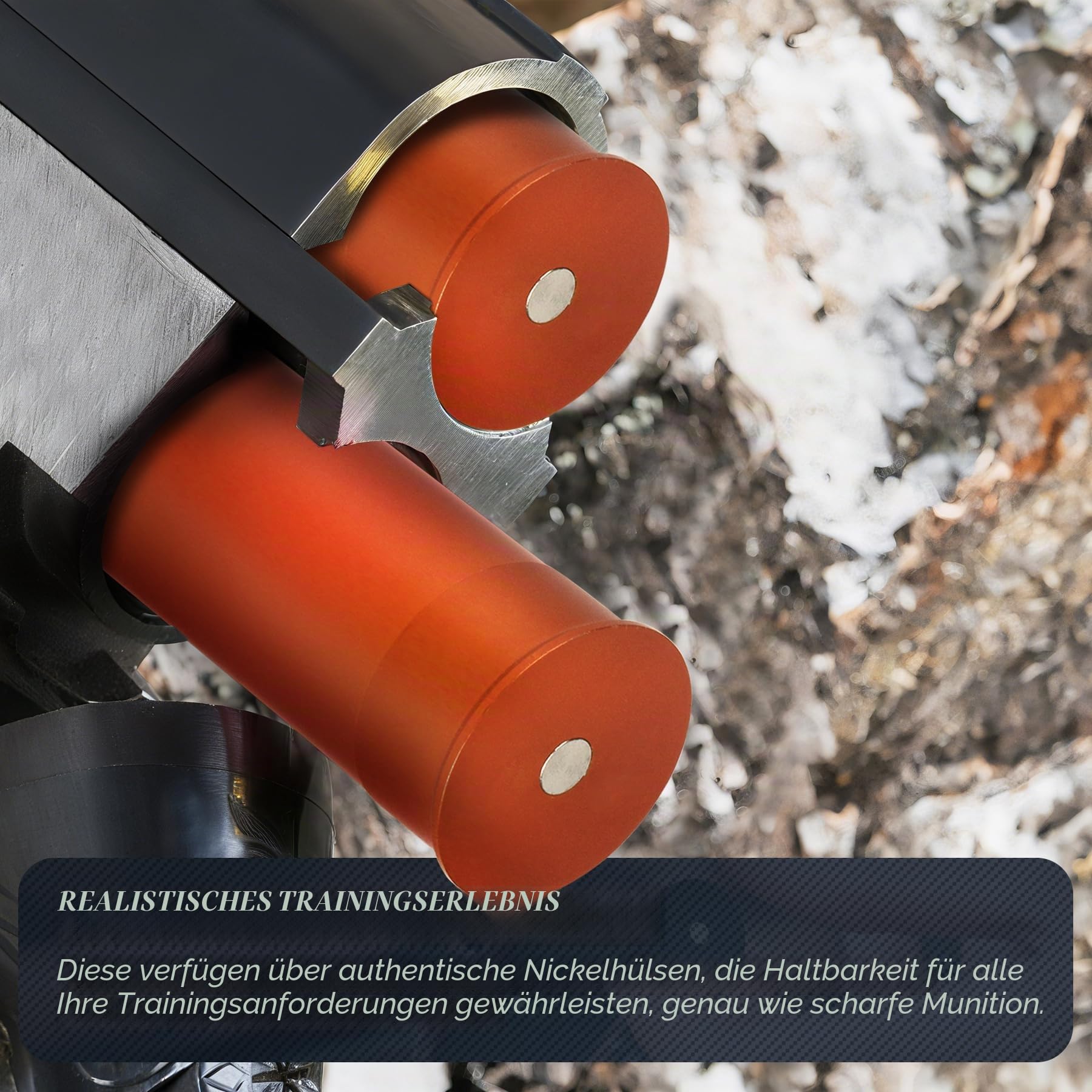 GUGULUZA 2 Stück ‌Aluminium‌ Pufferpatronen Kal 12/20 Snap Caps für Flinte