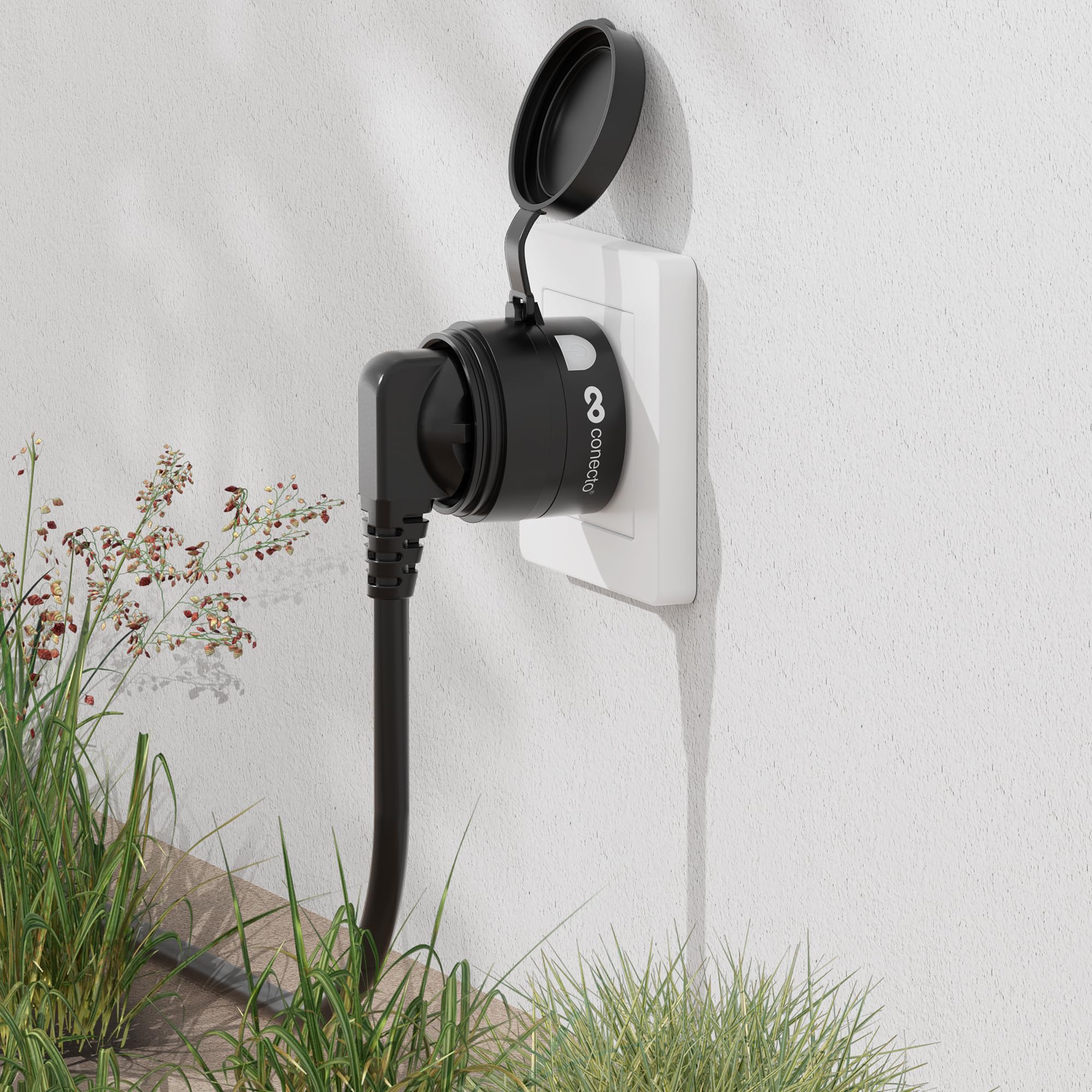 Image secondaire de Prises de Courant Radiocommandées Conecto avec Télécommande Extérieure - 3 Prises, 2300 W, IP44