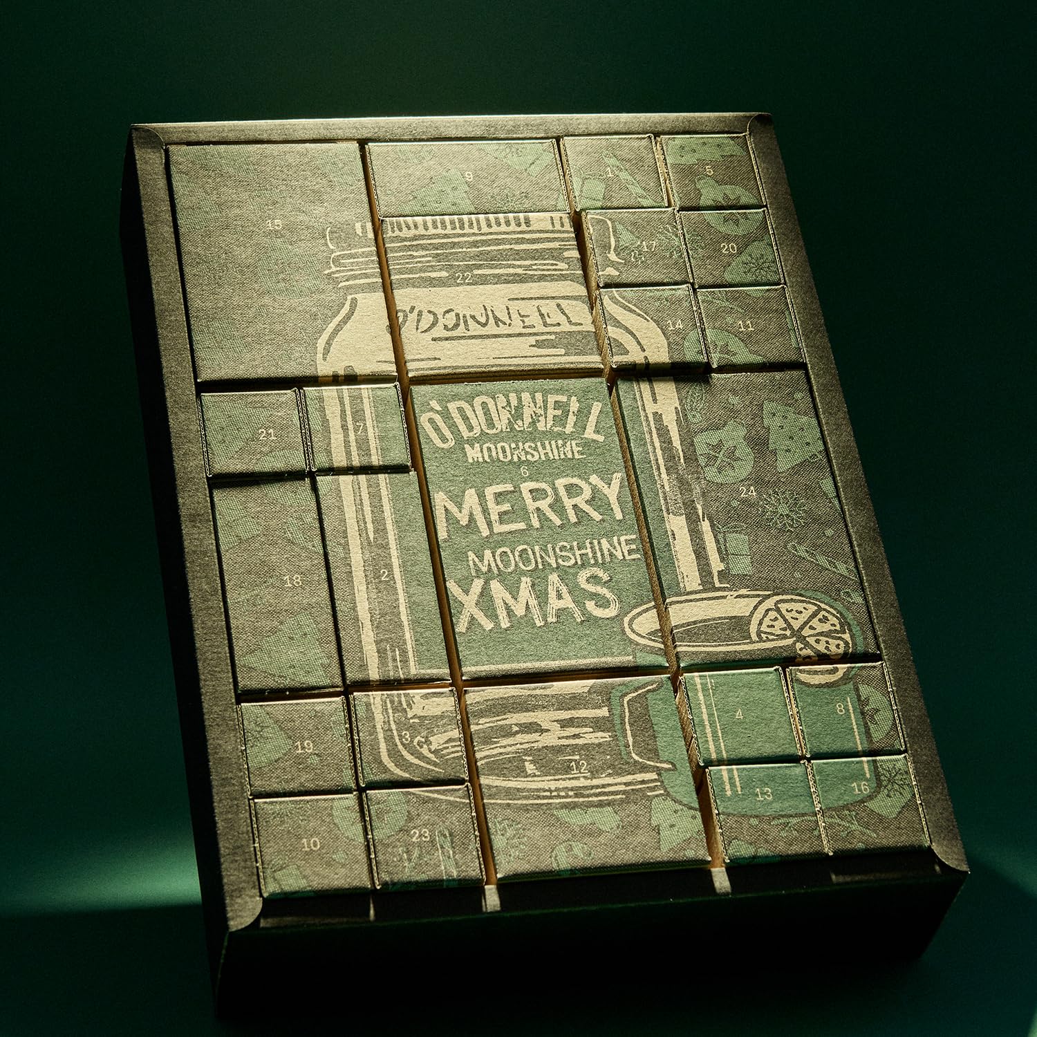 O'Donnell Likör Adventskalender 2025 – Exklusiver Moonshine Advent Calendar Füllung Männer mit Weihnachtslikören (limitierte Auflage) - 24 Überraschungen & Adventsgeschenke Alkohol zum Genießen