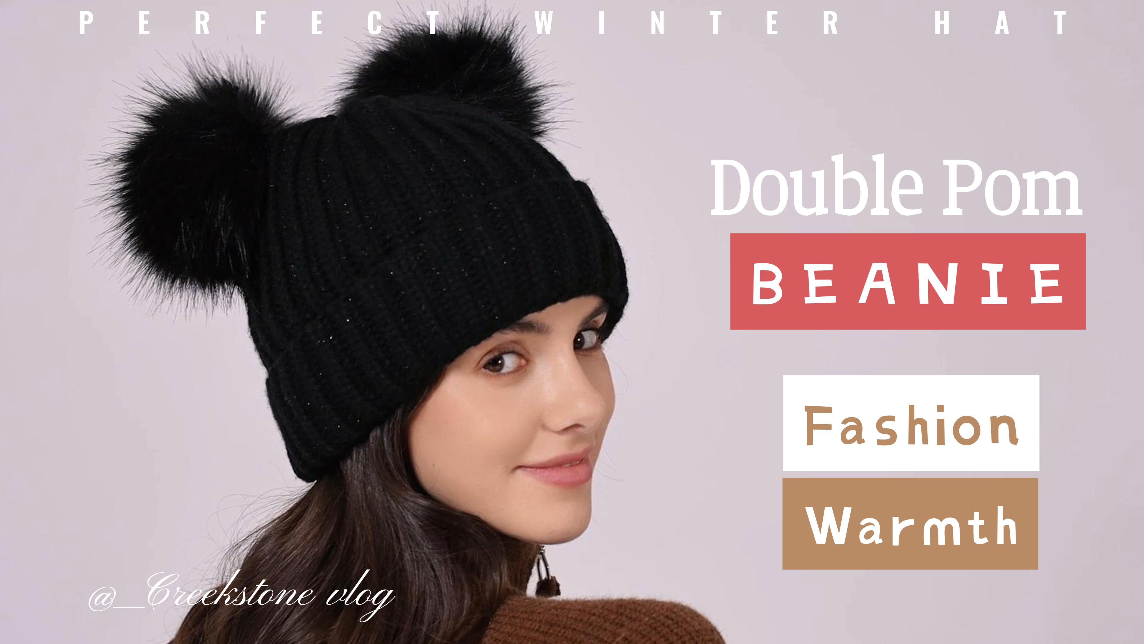 Cappello Donna Invernale Neverless Con Fodera In Pile E Pompon - Vari Colori