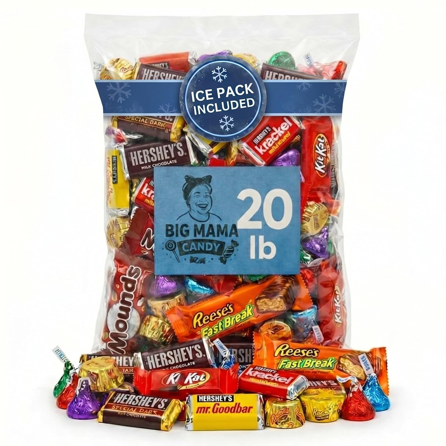 Chocolate Candy Variety Pack 20 lbs - Bulk Candy Assortment Individually Wrapped Party Favors, Goodie Bags & Pinata Stuffers, Mother's Day