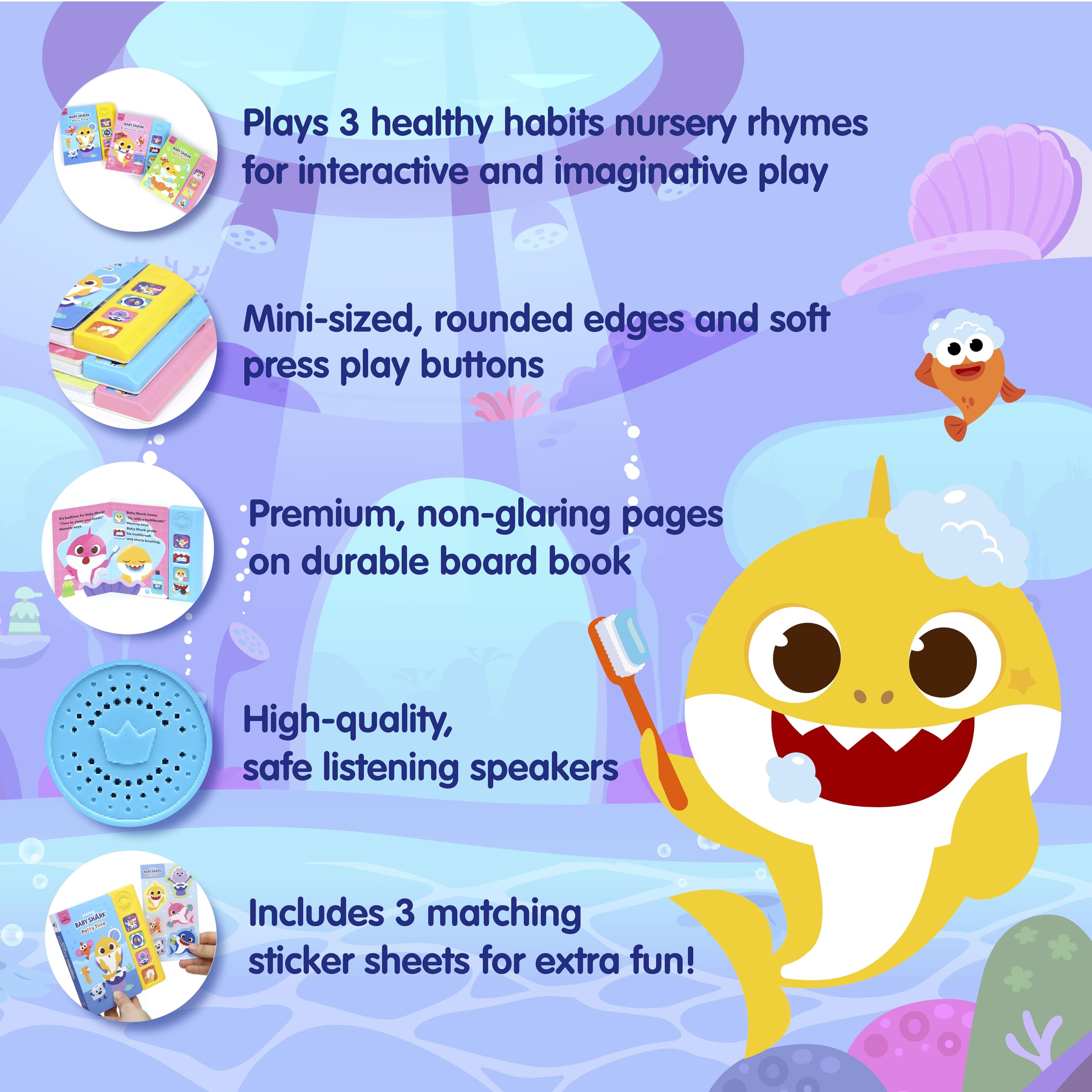 Amazon.co.jp: Pinkfong ベビーサメ 健康習慣 サウンドブック