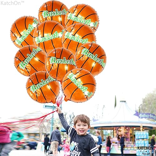 Miniatura 7 de Globos grandes de baloncesto de 18 pulgadas, paquete de 16, decoraciones de fiesta de baloncesto, suministros de fiesta de cumpleaños con temática