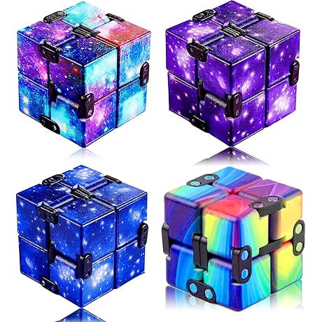 4 Pack Infinity Cube Fidget Toy For Stress Relief