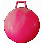 AppleRound Hippity Hoppity Hopball with Pump, Sit-on Bouncy Exercise Ball with Handle, 22 inch / 55 cm for Kids & Teens Ages 10-13, Cloud Colors