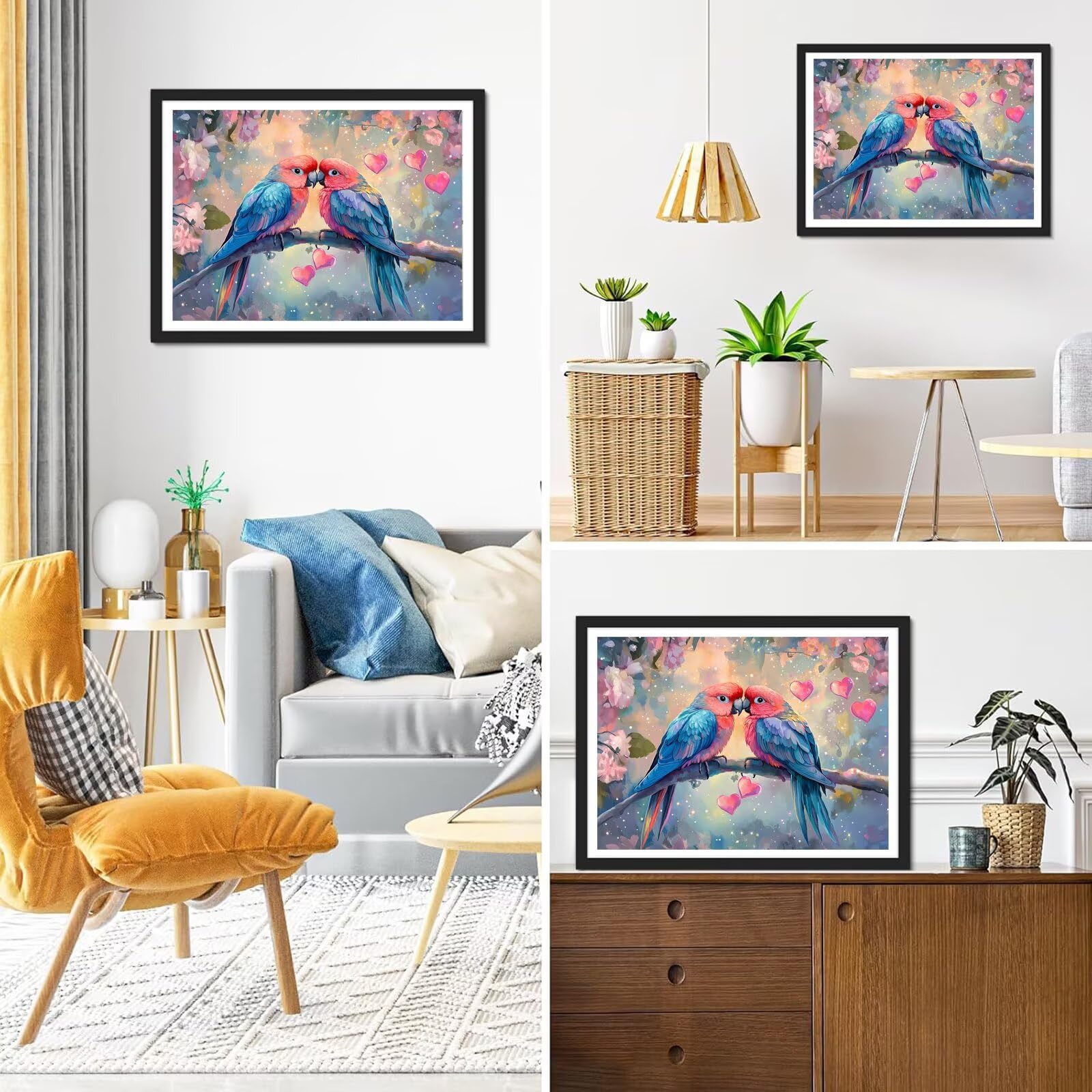 Diamond Painting Vogel, 5D Diamond Painting Erwachsene 70x90cm qw1-859