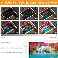 Vista 4 de Honesorn Almohadilla de luz de trazado de copia A4 con puerto tipo C, tablero de luz ultrafino de pintura de diamante, mesa de luz LED