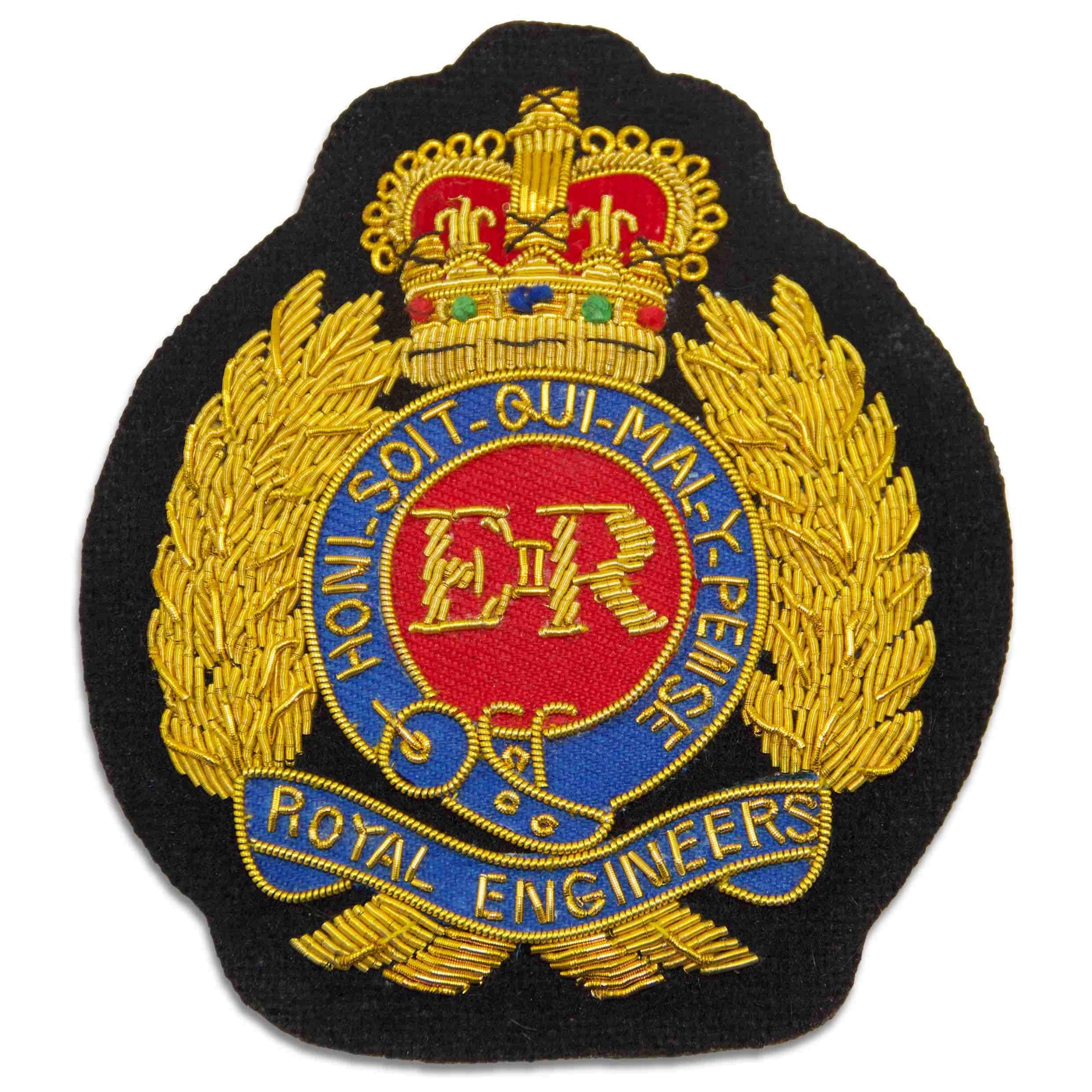 The Regimental Shop Men's Red/Gold Royal Engineers Regital Blazer Badge