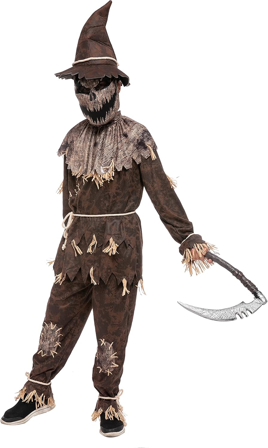Spooktacular Creations Halloween Boys Scarecrow Costume, Kids Scary Scarecrow Dress-up for Role-Playing
