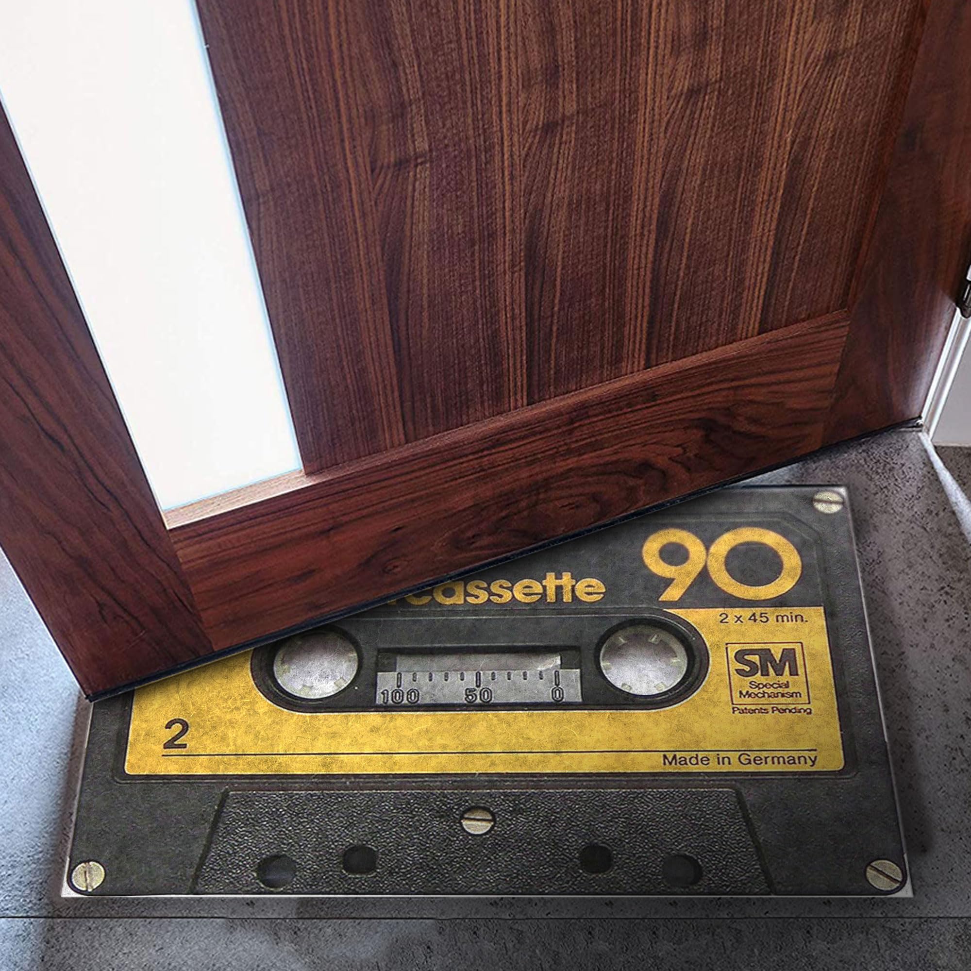 Monnhein Kapı Önü Paspası - Modern ve Şık Kapı Paspası | Ev, Ofis ve Dış Mekân Kullanımı İçin (SM cassette 90) 45x65