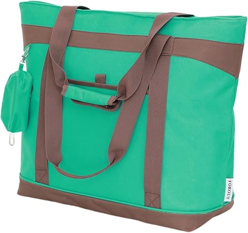 FOROUT Jumbo Insulated Cooler BagInsulated Grocery Bags with Zippered Top Transport Cold Or Hot Food Apply to Delivery Bag