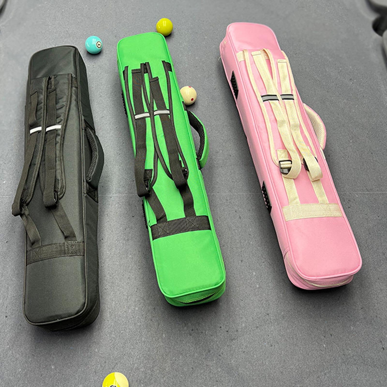 Baoblaze Estuche para Tacos de Billar, Bolsa con Cremallera 1/2 Pulgada, Rosa
